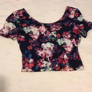 Floral crop top